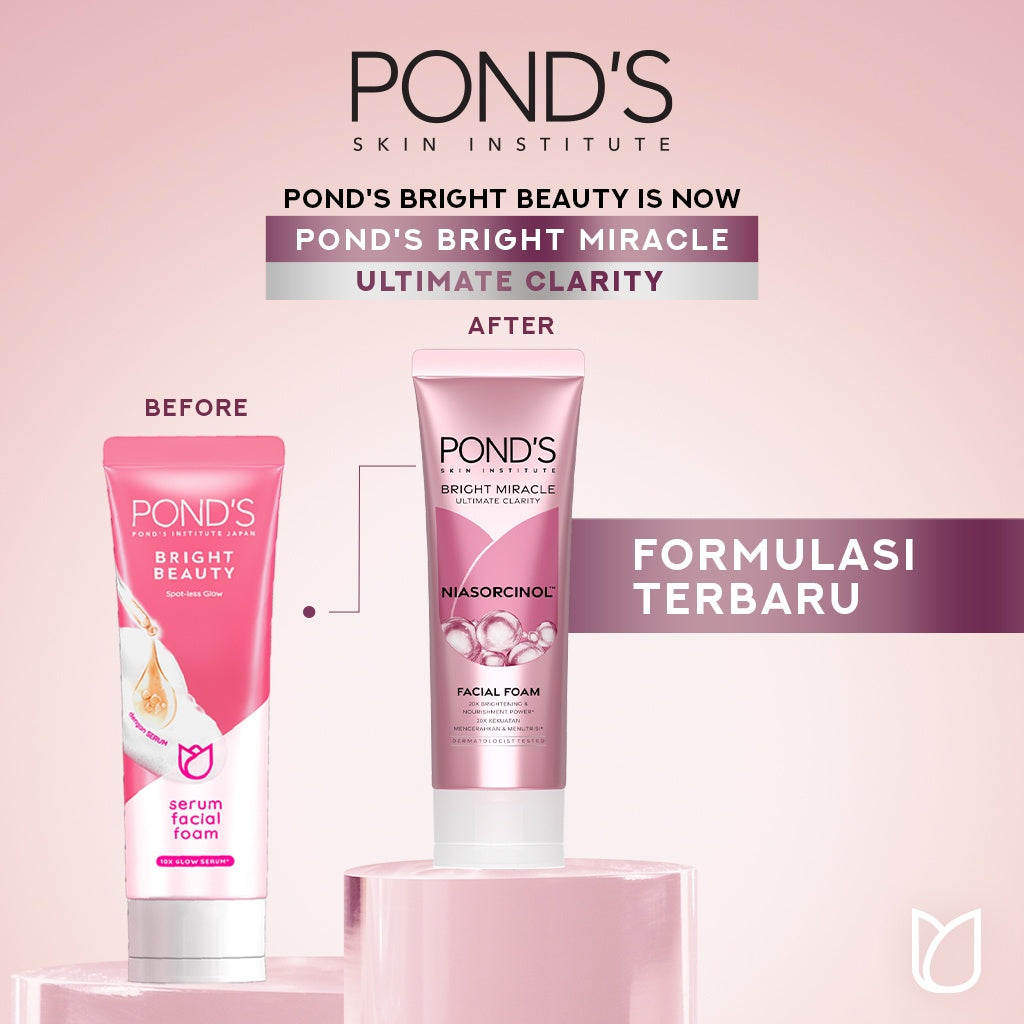 Pond's Bright Miracle Ultimate Clarity Niasorcinol Facial Foam 50gr