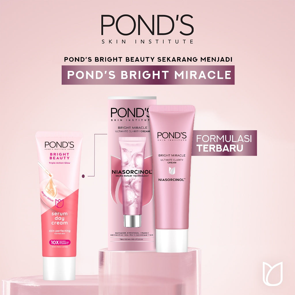 POND'S Bright Miracle Ultimate Clarity Niasorcinol Cream 20G 500x Kekuatan Mencerahkan