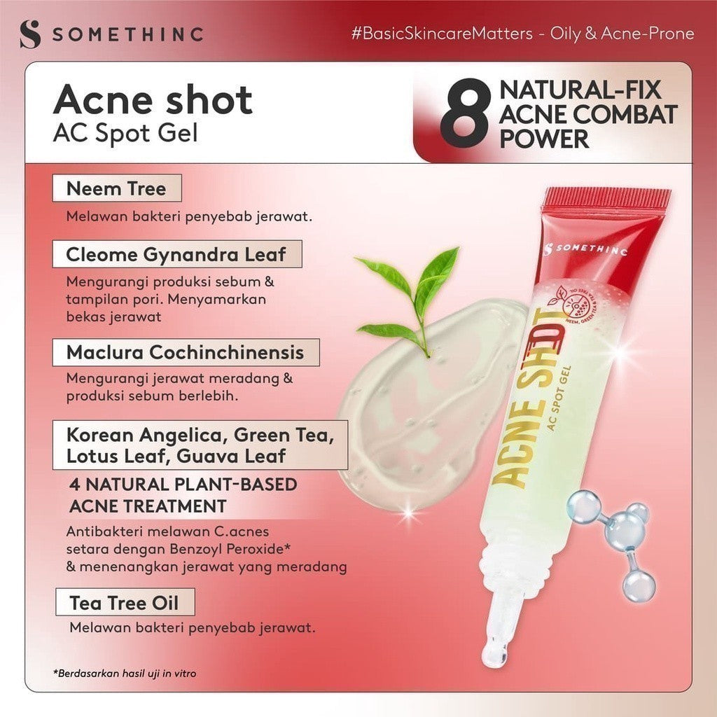 SOMETHINC Acne Shot AC Spot Gel & Overnight Treatment Spot Cream