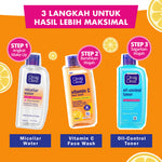 CLEAN & CLEAR Vitamin C Face Wash 100ml - Sabun Cuci Muka untuk Mencerahkan - Isi 2
