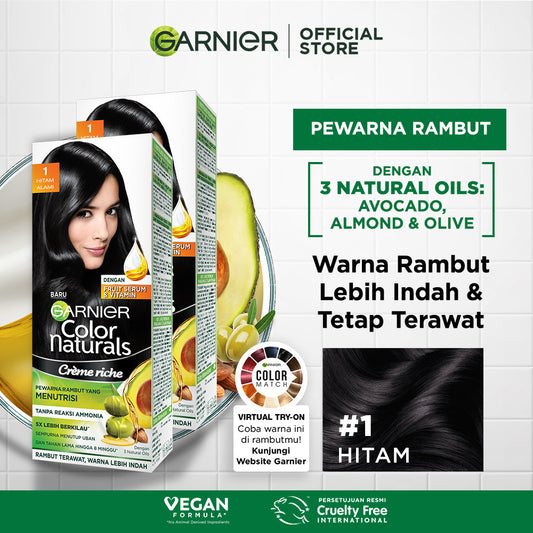 Garnier Color Natural Express Hitam - 2pcs