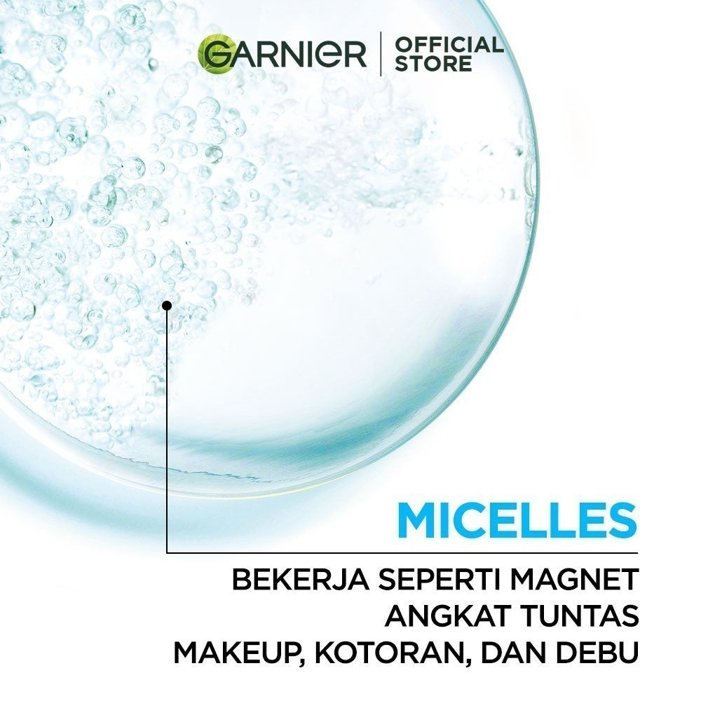 [PAKET HEMAT ISI 2] GARNIER Micellar Water Blue Salicylic Acid 400ml 2 pcs Skincare Cleansing - Pembersih Wajah & Make up untuk kulit berminyak jerawat Micellar Cleansing Water