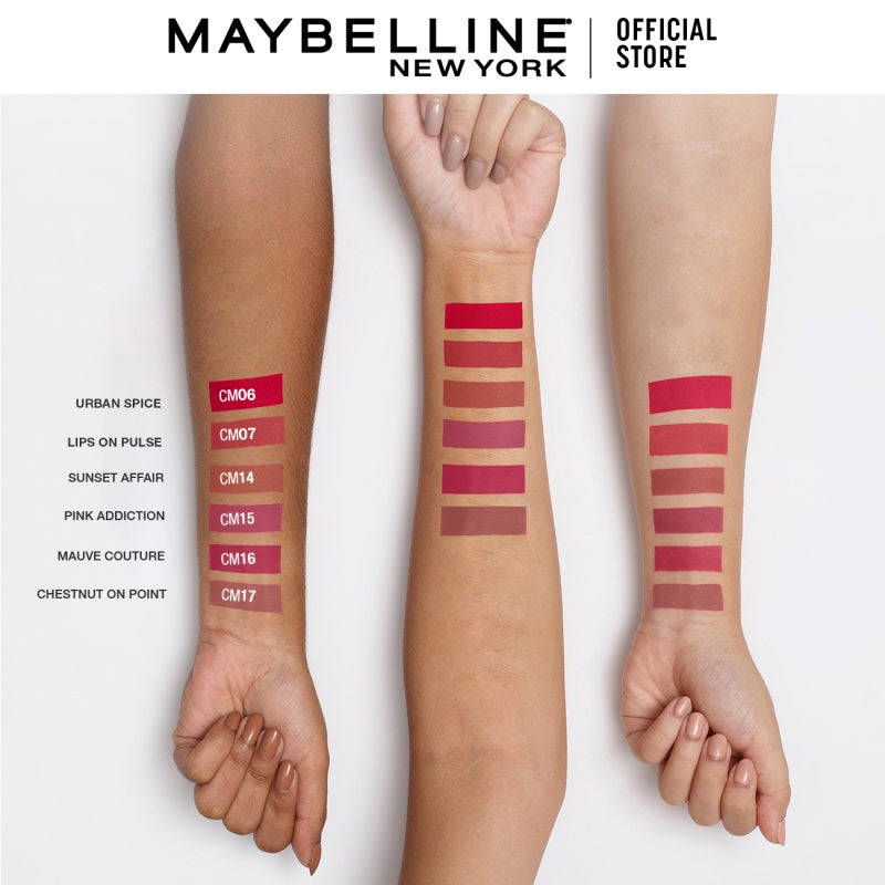 MAYBELLINE OFFICIAL Sensational Cushion Matte Liquid Lipstick Make Up - 48gr (Lipstick Cair Dengan Vitamin E Yang Melembabkan Bibir)
