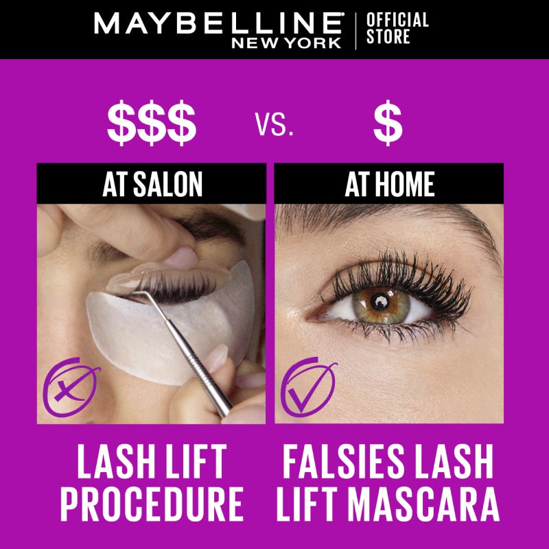 MAYBELLINE OFFICIAL The Falsies Lash Lift Mascara Make Up 8.6ml Waterproof Maskara Bulu Mata Panjang Tahan 16 Jam Volumizing Extending Smudgeproof