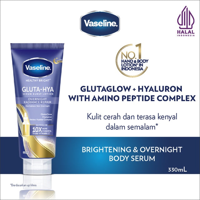 VASELINE Gluta-Hya Body Serum Overnight Radiance Repair 330 mL