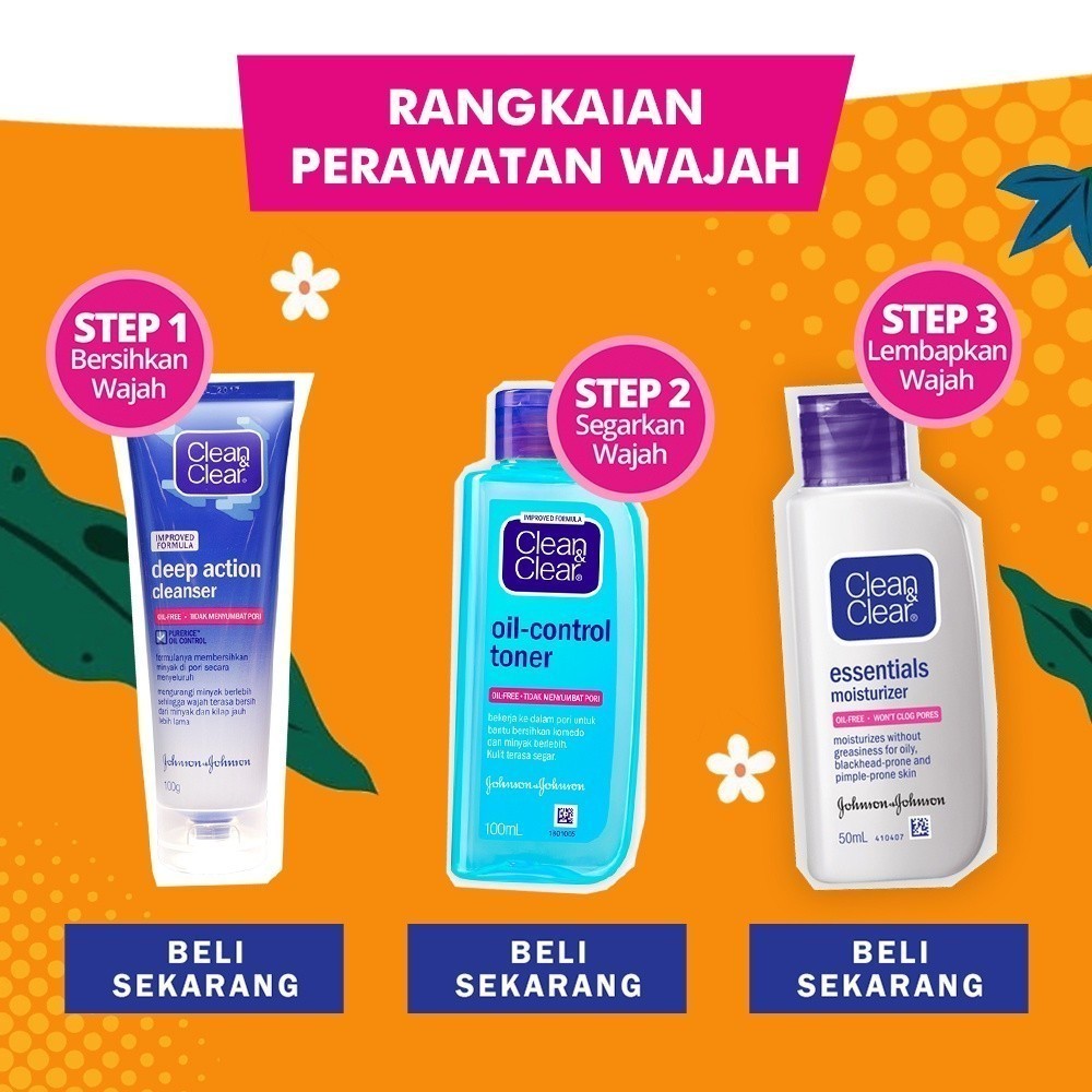 Clean & Clear Deep Action Cleanser Sabun Cuci Muka Pembersih Wajah 100gr