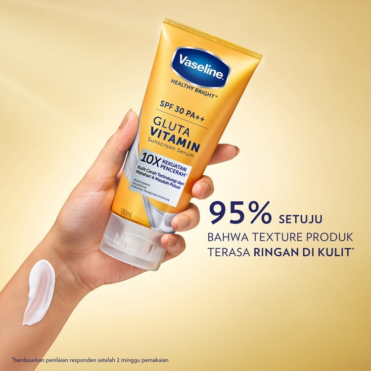 VASELINE SPF 30 PA ++ GLUTA VITAMIN SUN SCREEN SERUM 180ML