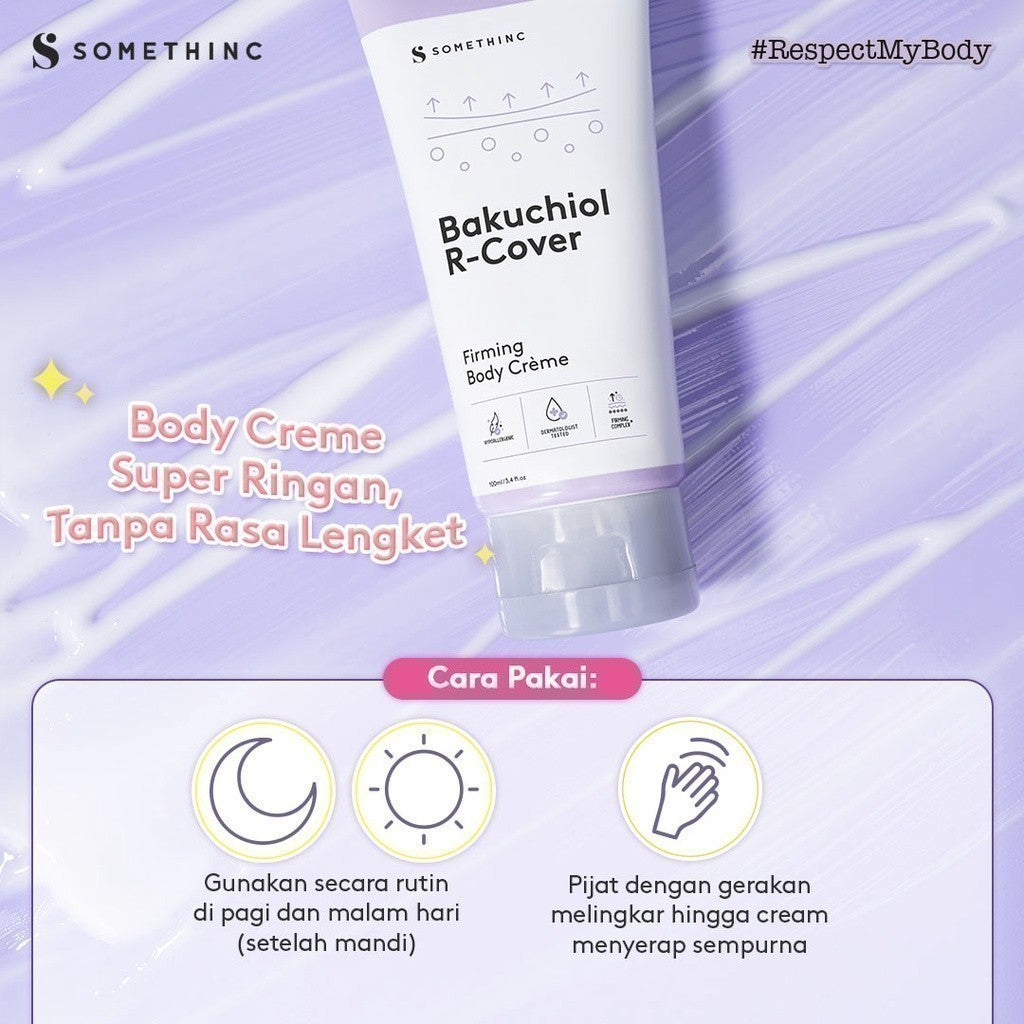 SOMETHINC Bakuchiol R-Cover Firming Body Crème - Krim Menyamarkan Strech Mark