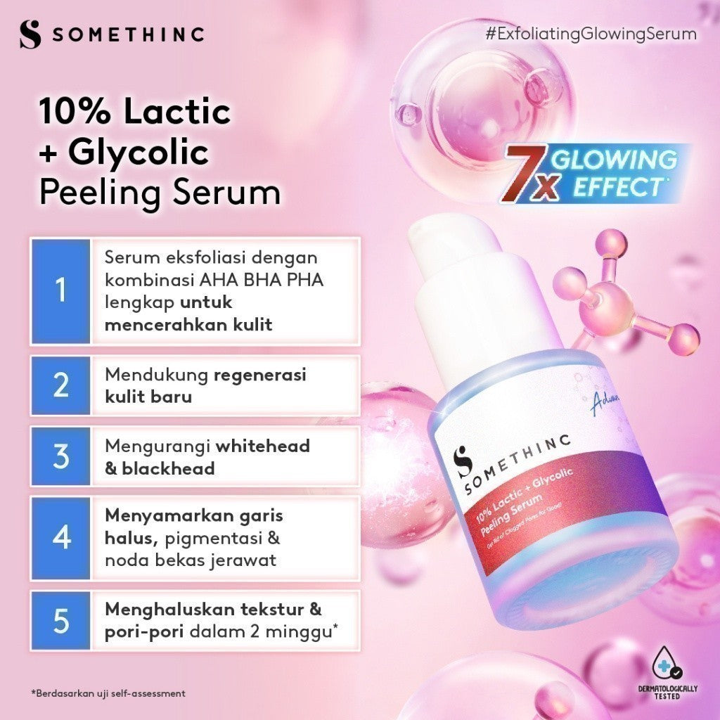 [BUNDLE HEMAT] SOMETHINC [2 PCS] Calm Down Moisturizer Refill x Serum (Calm Down! Skinpair R-Cover Cream Moisturizer, Diamond Serum, 10% Lactic + Glycolic Peeling Serum, Diamond Serum) Pelembap Muka untuk Kulit Sensitif, Kemerahan - free jade roller