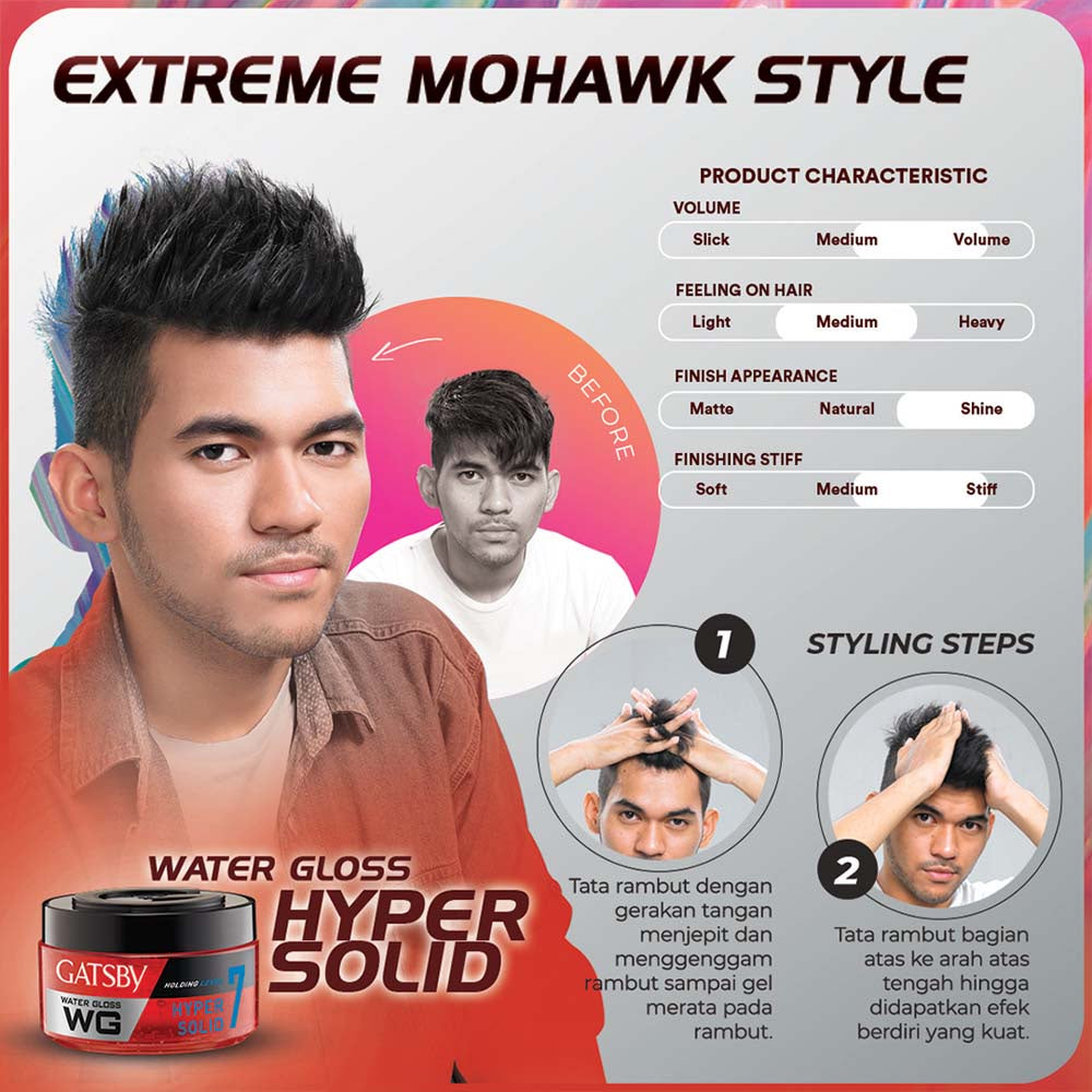 GATSBY Water Gloss Hyper Solid 300gr