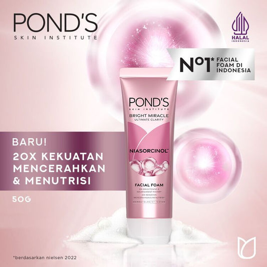Pond's Bright Miracle Ultimate Clarity Niasorcinol Facial Foam 50gr