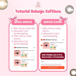 PINKRABBIT SOFTLENS HYPER BLACK - Normal, Minus 0.5 S/D 10.00 (1PCS/Sebelah)
