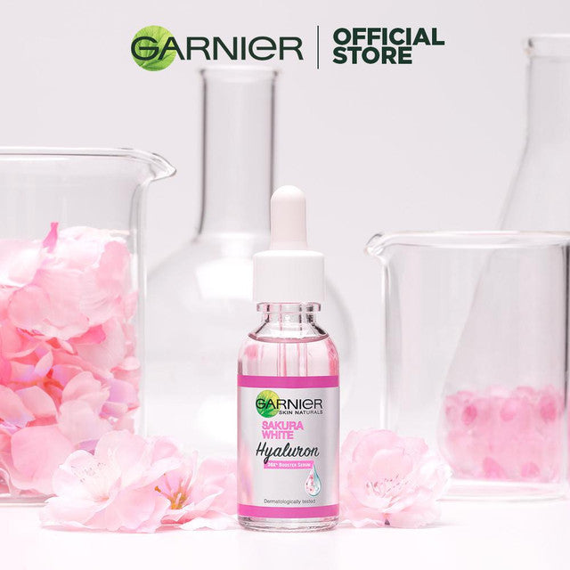 [PAKET HEMAT ISI 2] GARNIER Serum Perbaiki Skin Barrier Sakura Glow Hyaluron Ceramide 30x Booster Serum 30ml - Skincare Serum untuk kulit glowing