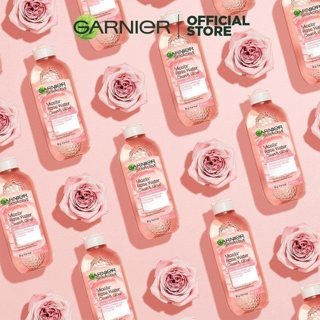 [PAKET HEMAT ISI 2] GARNIER Micellar Water Rose Skincare 400ml Skincare Cleansing - Pembersih Wajah & Make up Waterproof Air Mawar Cocok untuk semua jenis kulit glowing Micellar Cleansing Water