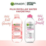 [PAKET HEMAT ISI 2] GARNIER Micellar Water Rose Skincare 400ml Skincare Cleansing - Pembersih Wajah & Make up Waterproof Air Mawar Cocok untuk semua jenis kulit glowing Micellar Cleansing Water