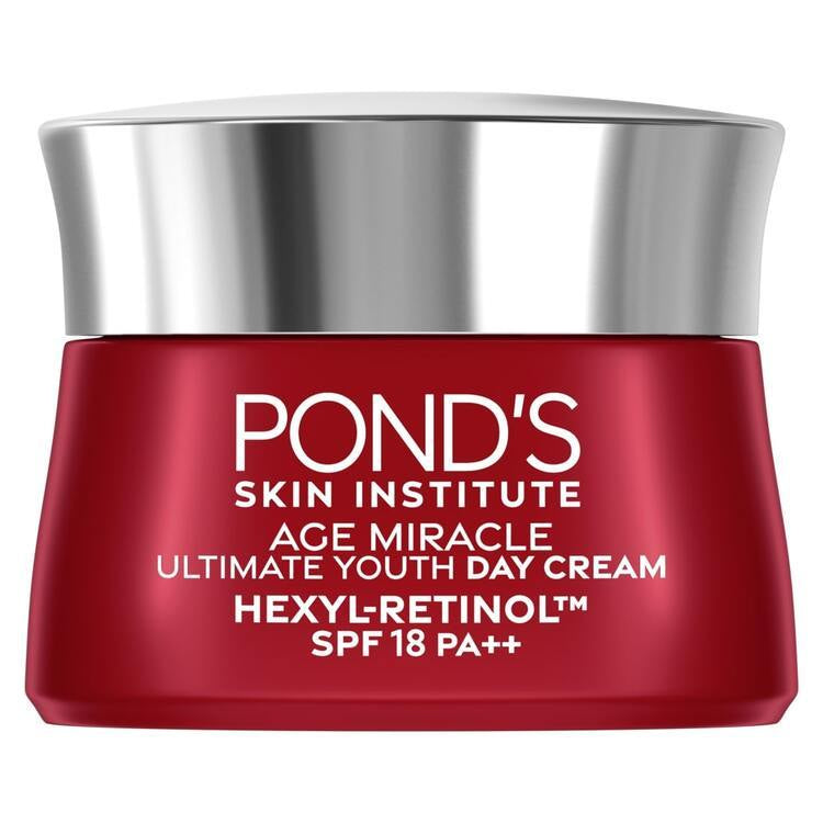 Pond's Age Miracle Hexyl Retinol Niacinamide Day Cream 9gr (Mencerahkan Kulit dalam 7 hari dengan 10x kekuatan Anti Aging Terbaik)