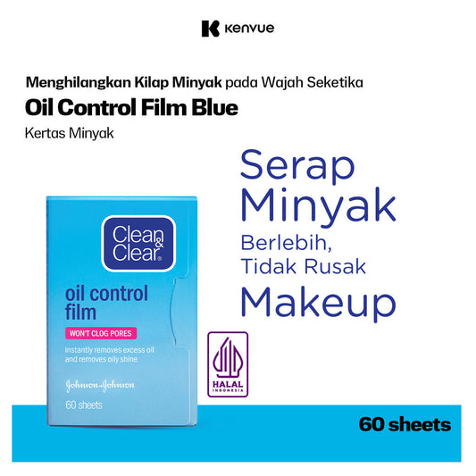 Clean & Clear Oil Control Film Face Paper Kertas Minyak Wajah 60s