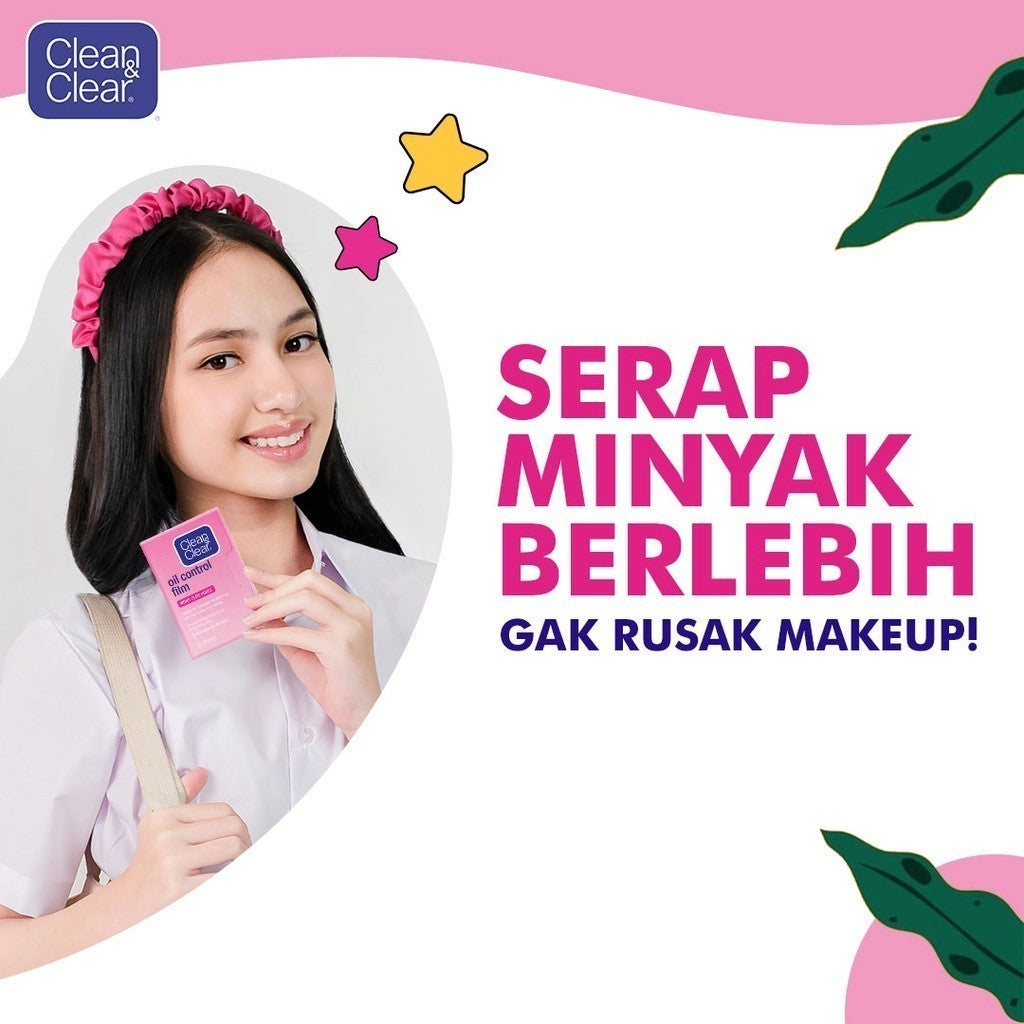 Clean & Clear Oil Control Film Face Paper Kertas Minyak Wajah 50s