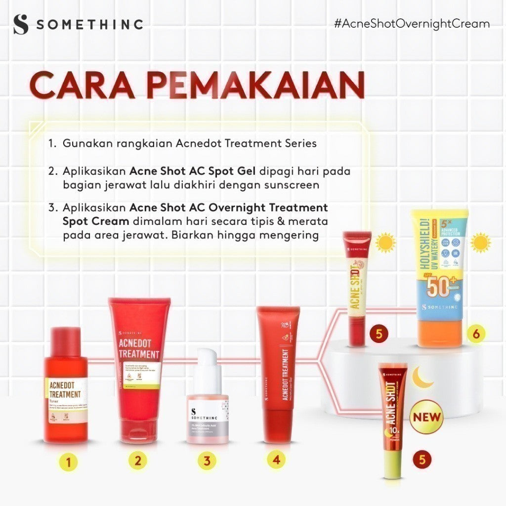 SOMETHINC Acne Shot AC Spot Gel & Overnight Treatment Spot Cream