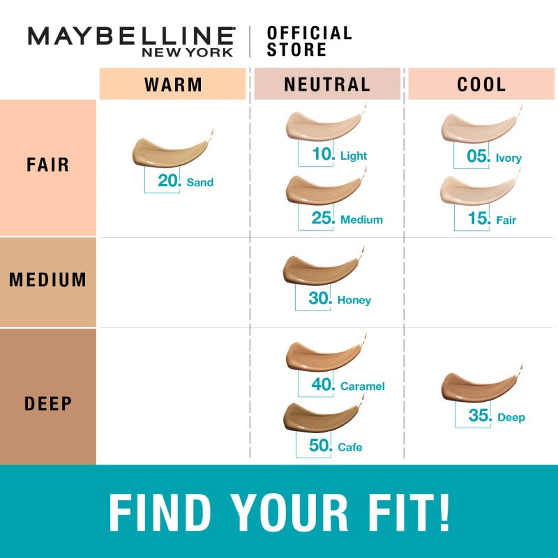 MAYBELLINE OFFICIAL Fit Me Liquid Concealer Make up - 6.7gr (Concealer Dengan Coverage Tinggi & Hasil Natural)