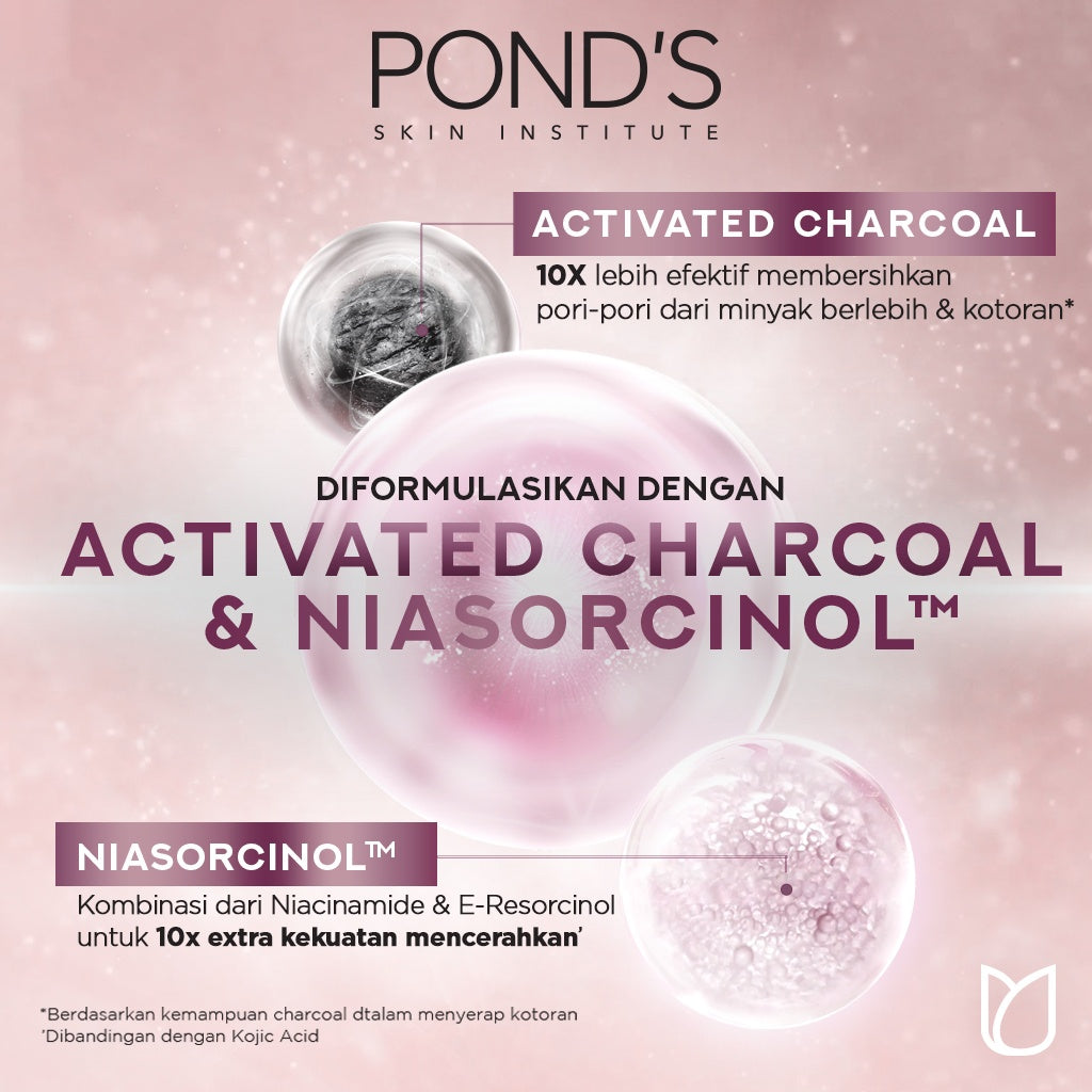 Pond's Bright Miracle Ultimate Oil Control Facial Foam 100G 20x kekuatan mencerahkan & menutrisi