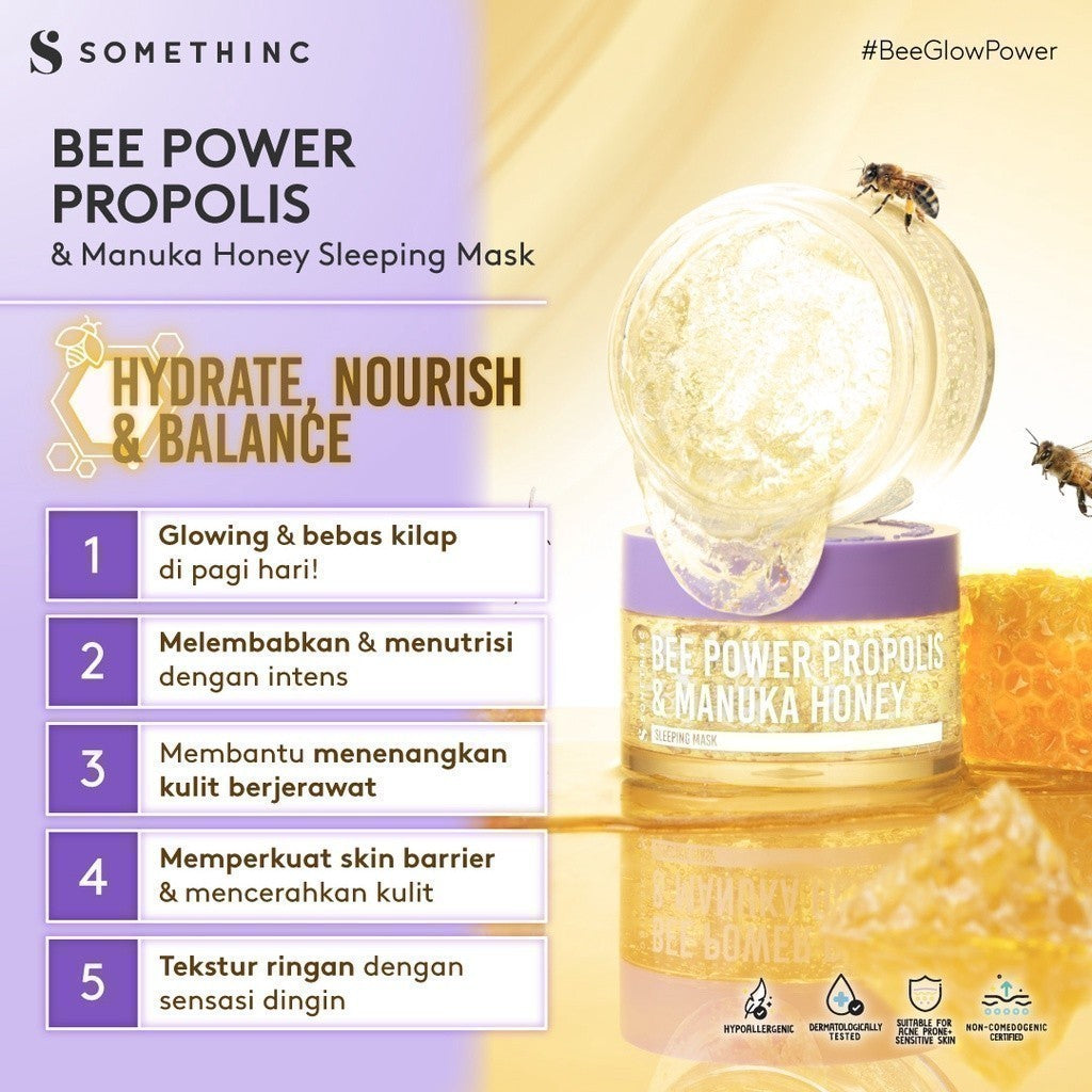 SOMETHINC Bee Power Propolis & Manuka Honey Sleeping Mask