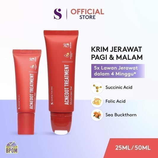 SOMETHINC ACNEDOT Treatment Moisturizer Gel - Krim Pagi dan Malam Kulit Jerawat