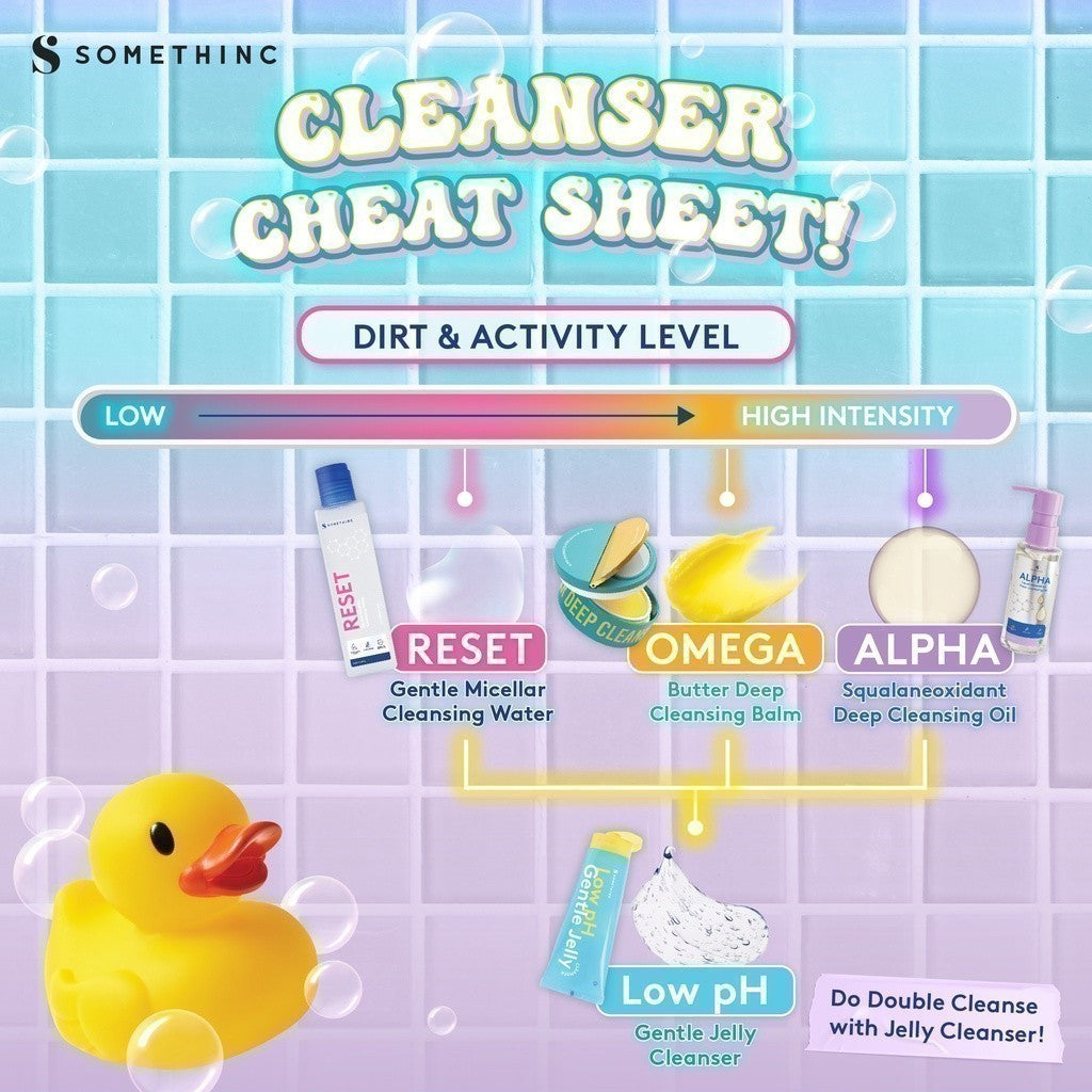SOMETHINC Omega Butter Deep Cleansing Balm  - Balm Pembersih Makeup Waterproof, Non comedogenic, Tidak Merusak Skin Barrier, Cocok untuk kulit sensitif