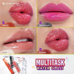 SOMETHINC [2 PCS] Checkmatte Transferproof Lipstick x Multitask Water Gloss | Lipstick Batang Transferproof, Nyaman Dan Tahan Digunakan Hingga 16 Jam | Mampu Menyamarkan Garis Di Bibir, Terasa Ringan, Dan Tidak Lengket, serta Smudgeproof