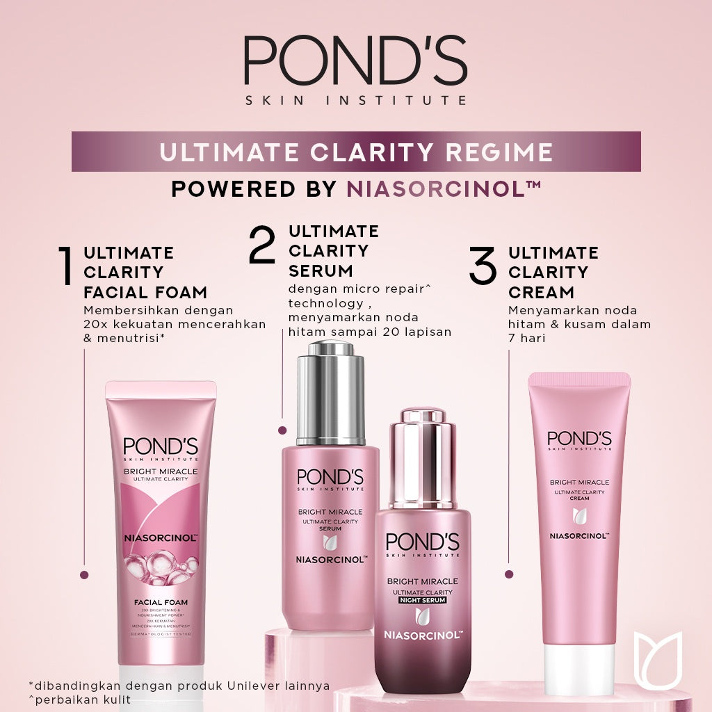 Pond's Bright Miracle Ultimate Clarity Niasorcinol Facial Foam 50gr