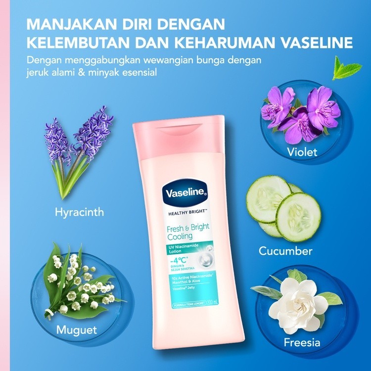 Vaseline Lotion Healthy Bright Fresh & Bright Cooling 200ml