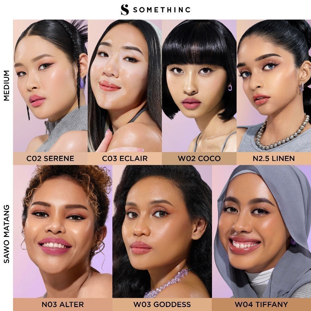 SOMETHINC Copy Paste Tinted Sunscreen SPF 40 PA++++ - Skin Tint Ringan Dengan Finish Dewy | Meratakan Warna Kulit Serta Melindungi Wajah Dari UVA & UVB, Mengandung skincare dan Tahan Lama