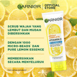 [PAKET HEMAT ISI 2] GARNIER Facial Wash Bright Complete Vitamin C Brightening Scrub Cleanser Face Wash 100ml | Skincare Pembersih Wajah Mencerahkan sabun cuci muka sabun muka glowing dan memutihkan