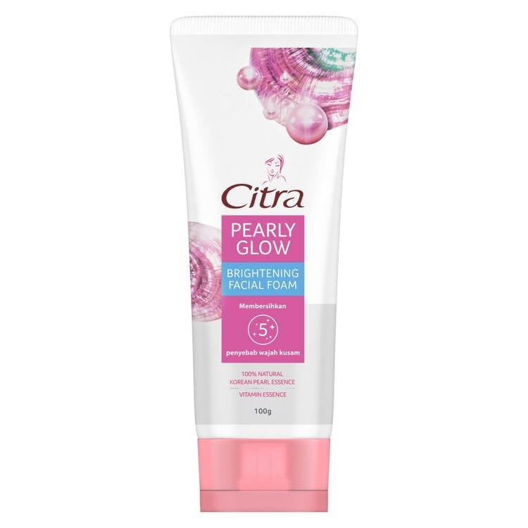 CITRA FACE WASH WAJAH CERAH GLOWING BENING PEARLY GLOW SABUN MUKA PENCERAH WAJAH 100G