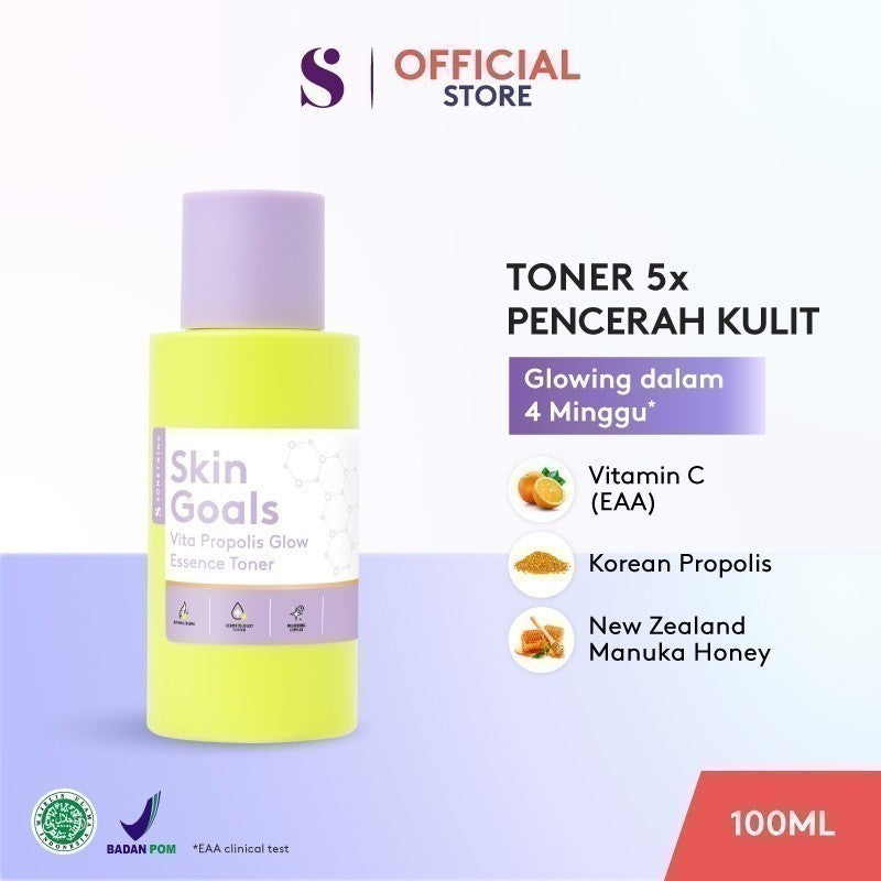 SOMETHINC SKIN GOALS Vita Propolis Glow Essence Toner - Toner 5x Pencerah Kulit
