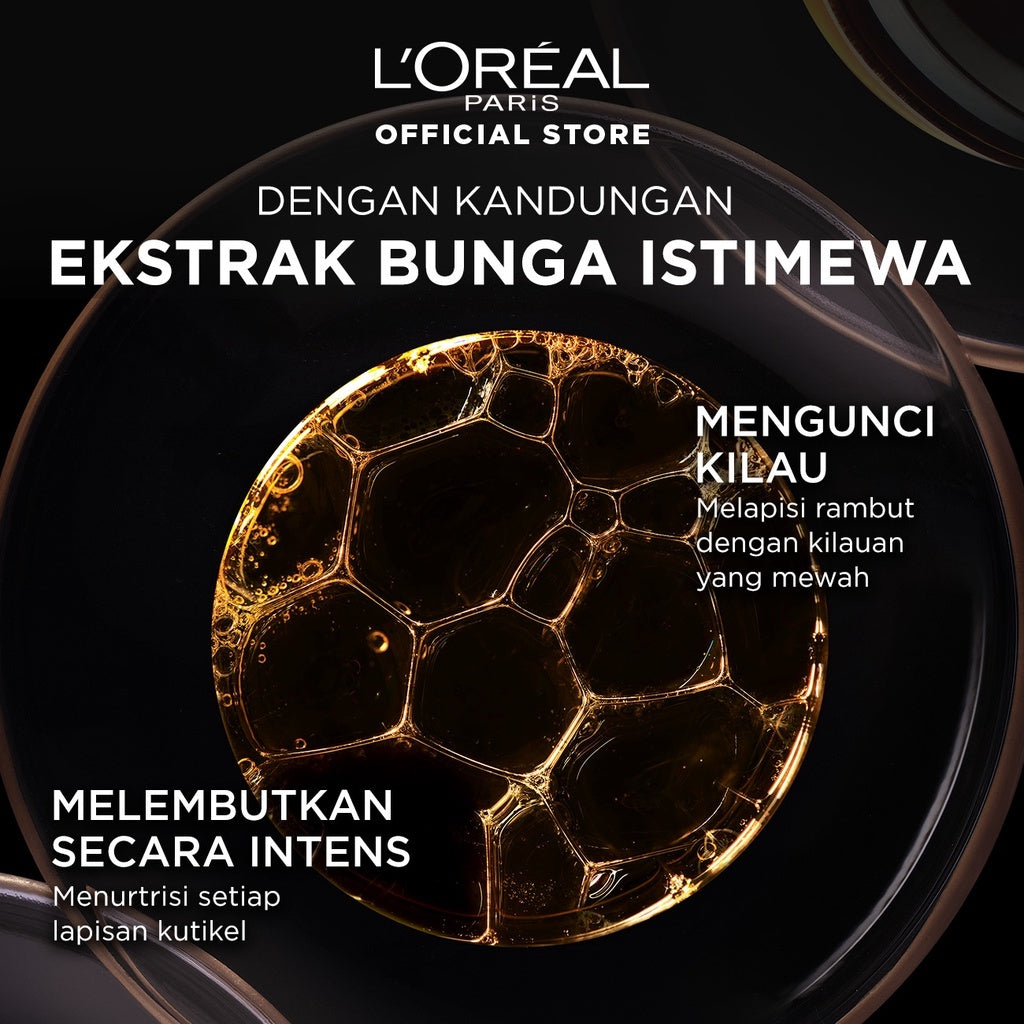L’Oreal Paris Extraordinary Oil Premium Smooth Nourishing Conditioner Hair Care - Halus Berkilau dalam Satu Pemakaian 440ml Rambut Kering Kusam Conditioner Kondisioner Conditioner rambut