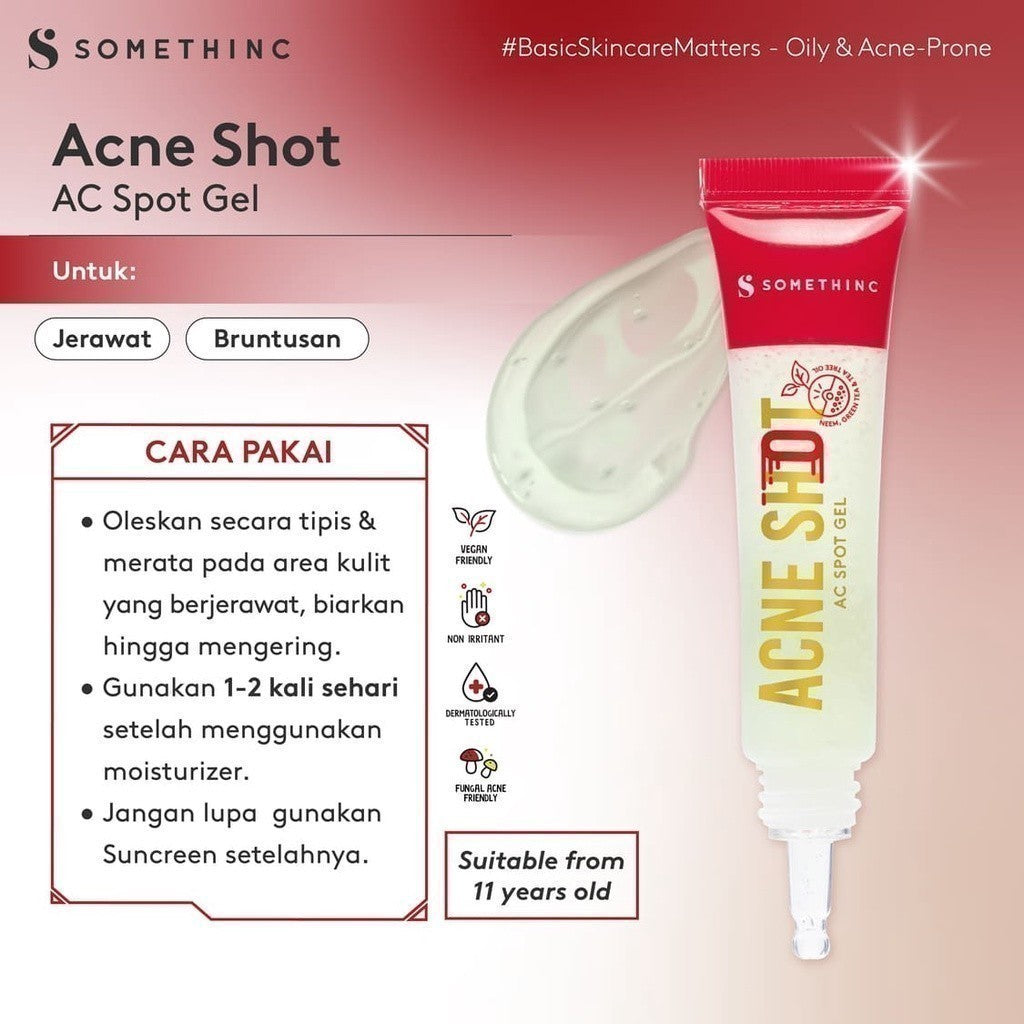SOMETHINC Acne Shot AC Spot Gel & Overnight Treatment Spot Cream