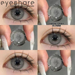 Eyeshare Softlens Omg Abu-Abu Coklat Ungu 1 Pasang 14.0mm Lensa Kontak