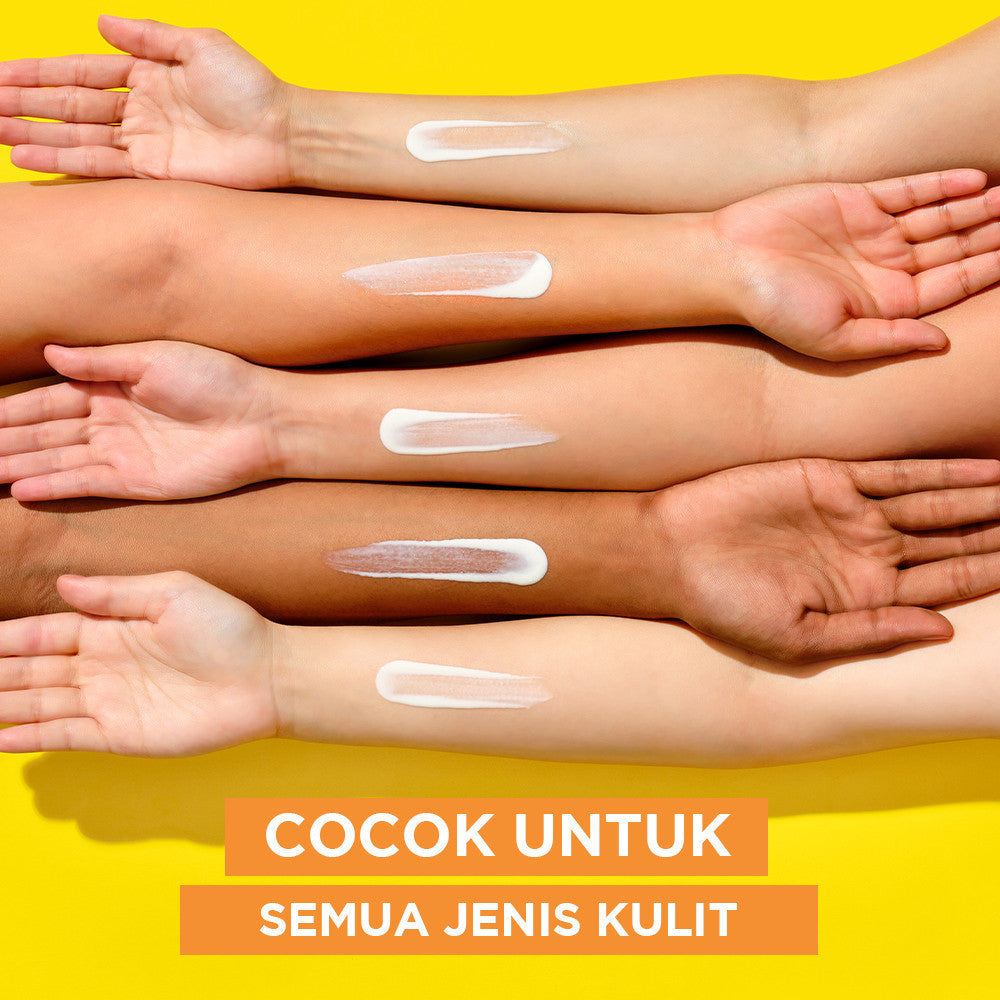 (PAKET HEMAT ISI 2) GARNIER Super UV Invisible Serum Sunscreen SPF 50+ PA++++ Vitamin C Skincare - 30ml Sunblock Mencerahkan Wajah sunscreen spf 50 pa ++++