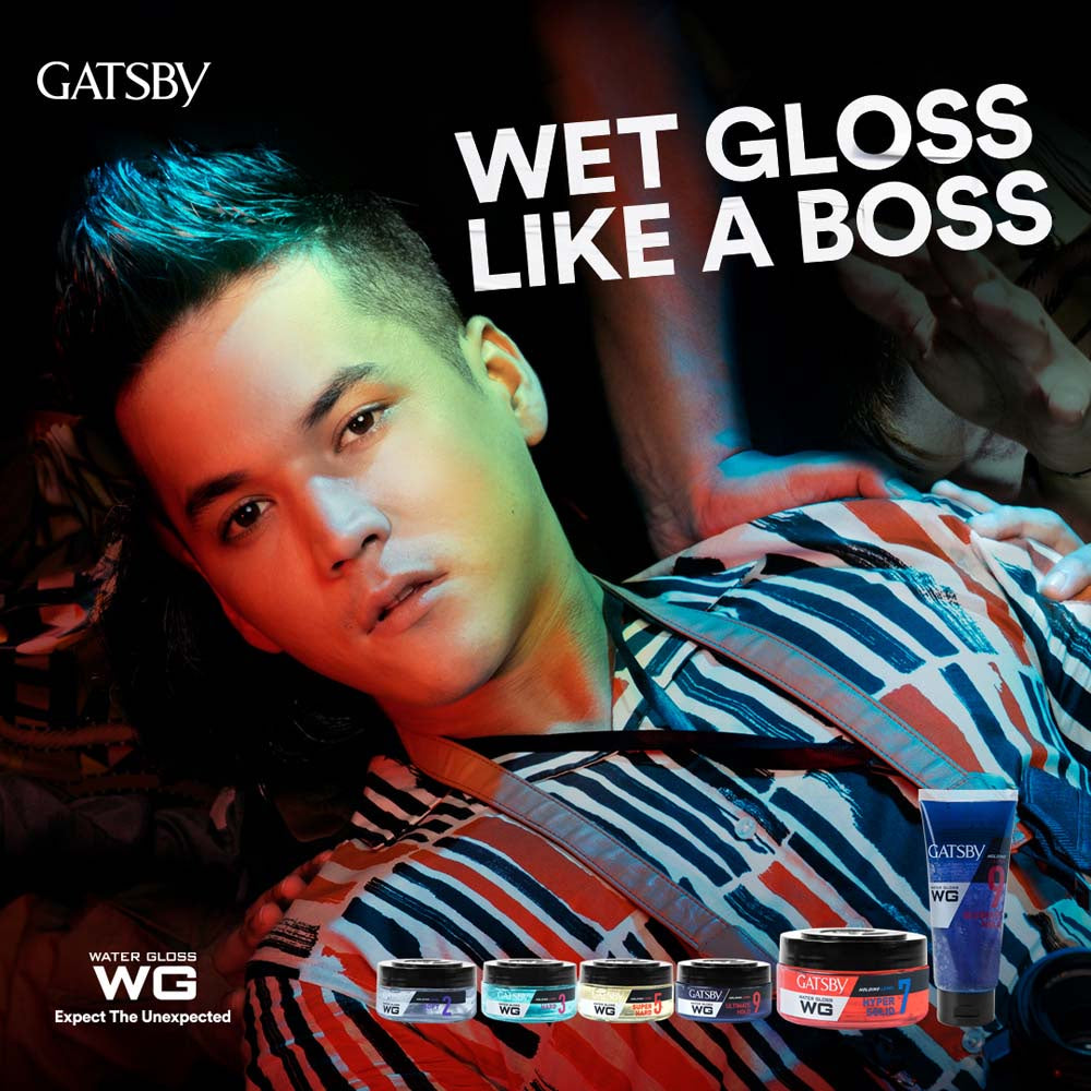 GATSBY Water Gloss Hyper Solid (Botol) 150gr