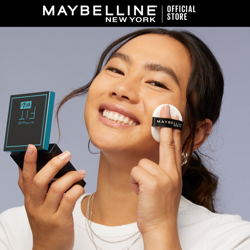 MAYBELLINE OFFICIAL Fit Me Matte+Poreless Cushion Foundation 14gr - Makeup Ringan Full Coverage Oil Control tahan hingga 20HR