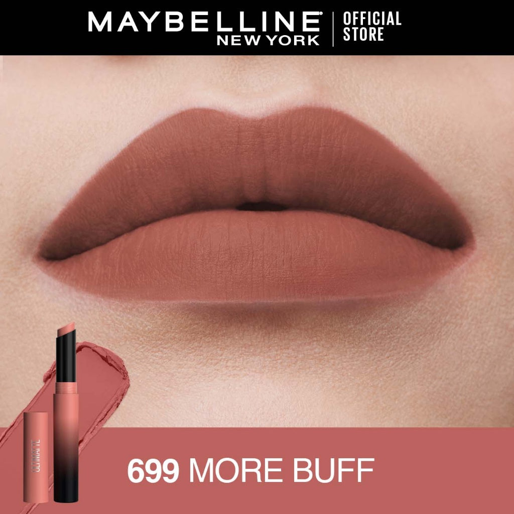 MAYBELLINE OFFICIAL Color Sensational Ultimatte Lipstick Make Up - 1.7gr (Lipstick Dengan Formula Ringan & Nyaman Dengan Hasil Flawlessly Smooth)