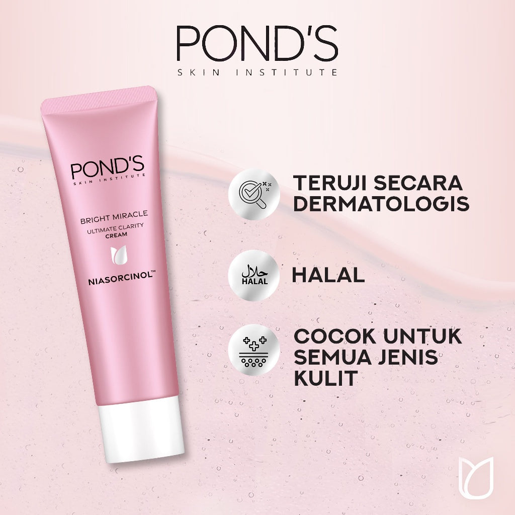 POND'S Bright Miracle Ultimate Clarity Niasorcinol Cream 20G 500x Kekuatan Mencerahkan