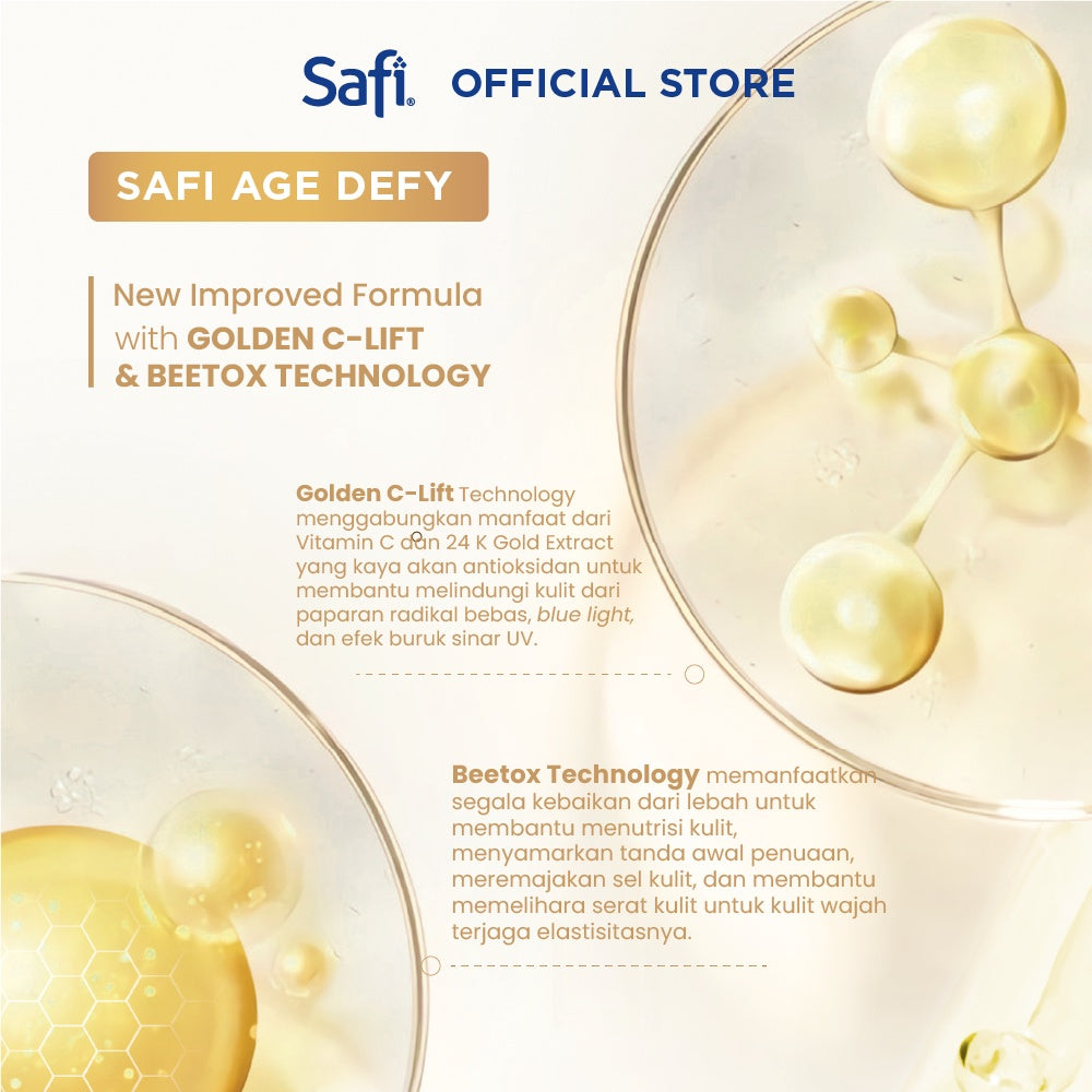 SAFI - Age Defy - Gold Water Essence 100ml - Serum Wajah Anti Aging