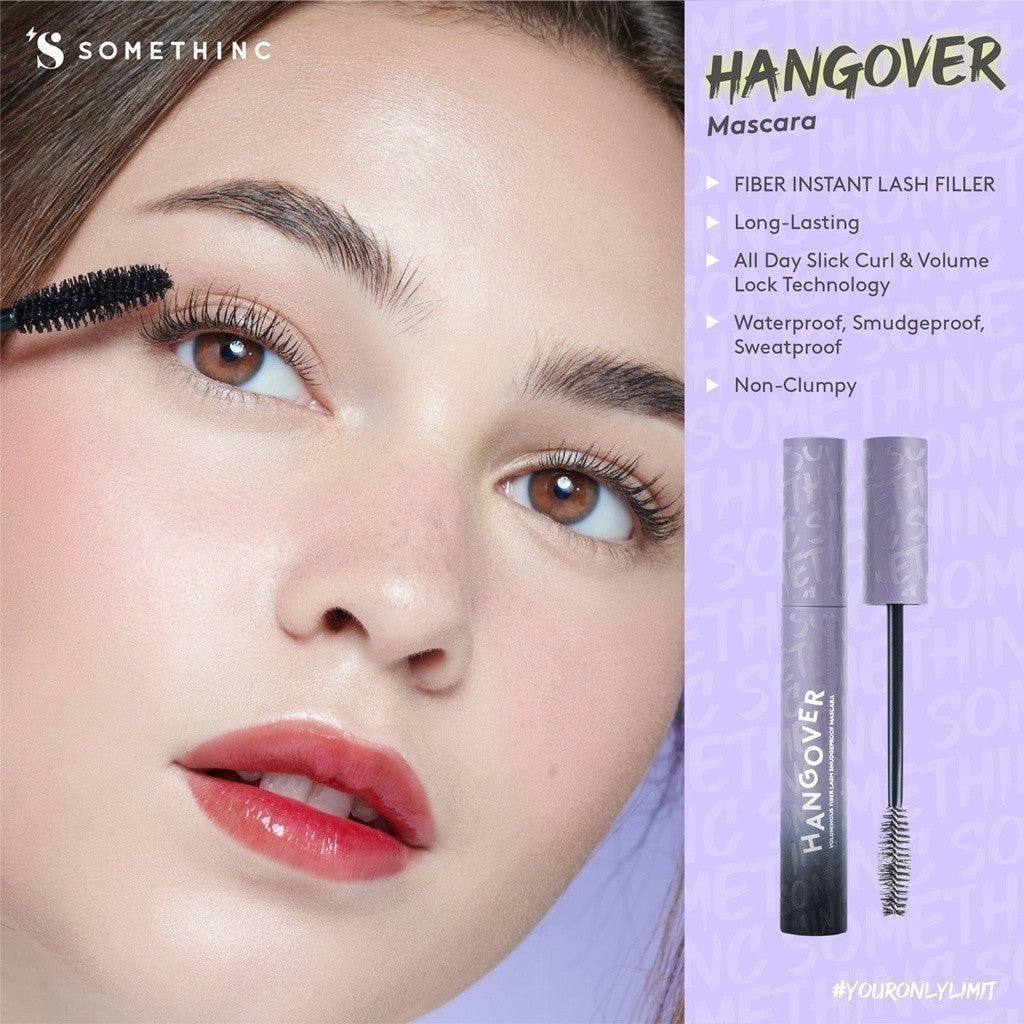 SOMETHINC [2 PCS] Light Makeup Look Kit (Copy Paste Tinted Sunscreen SPF 40 PA++++ & HANGOVER Voluminous Fiber Lash Smudgeproof Mascara)