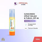 [In Vivo & In Vitro Certified] SOMETHINC Holyshield! Sunscreen Shake Mist SPF46 PA+++  - Sunscreen Spray No Whitecast Tidak Lengket