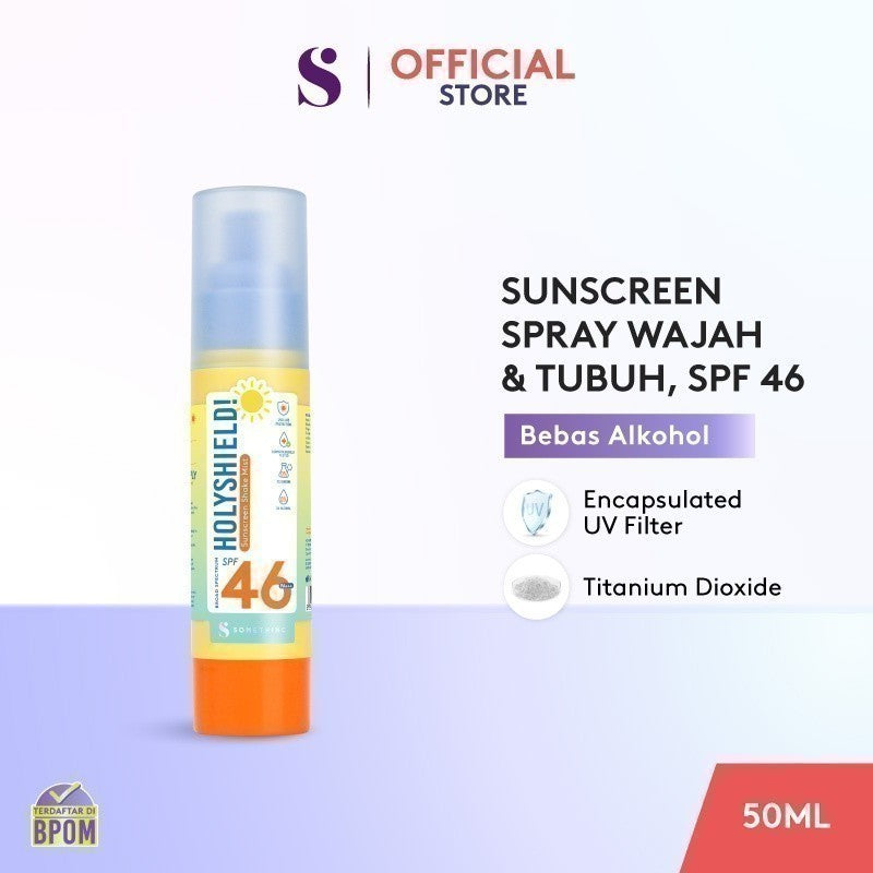[In Vivo & In Vitro Certified] SOMETHINC Holyshield! Sunscreen Shake Mist SPF46 PA+++  - Sunscreen Spray No Whitecast Tidak Lengket