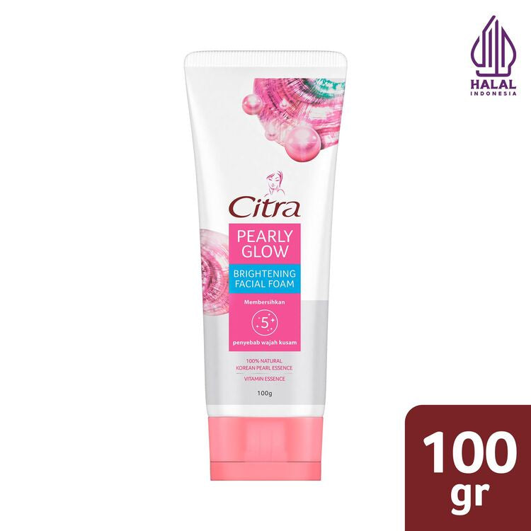 CITRA FACE WASH WAJAH CERAH GLOWING BENING PEARLY GLOW SABUN MUKA PENCERAH WAJAH 100G