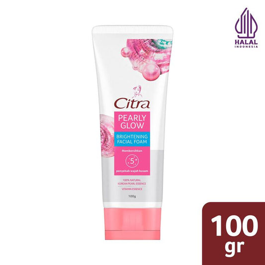 CITRA FACE WASH WAJAH CERAH GLOWING BENING PEARLY GLOW SABUN MUKA PENCERAH WAJAH 100G