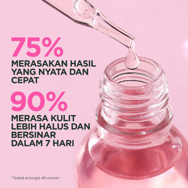 Paket Skincare Garnier Sakura Glow Skin Barrier Set (Micellar Pink 125ml, Serum 30ml, Gel Moisturizer 50ml) - Untuk memperbaiki skin barrier dan kulit glowing